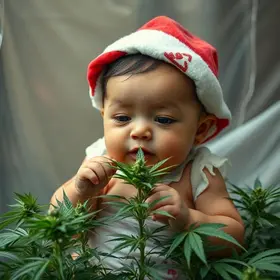 bebê que ingeriu maconha