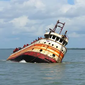 naufrágio em Santarém