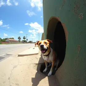 resgate de cachorro em Santarém